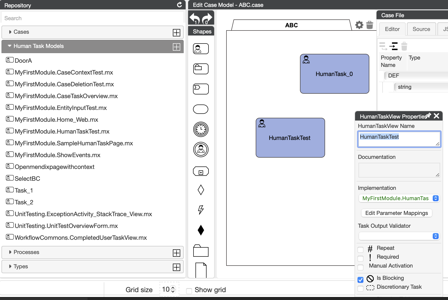 Page to HumanTask